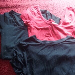 Red and Black T-Shirt Set